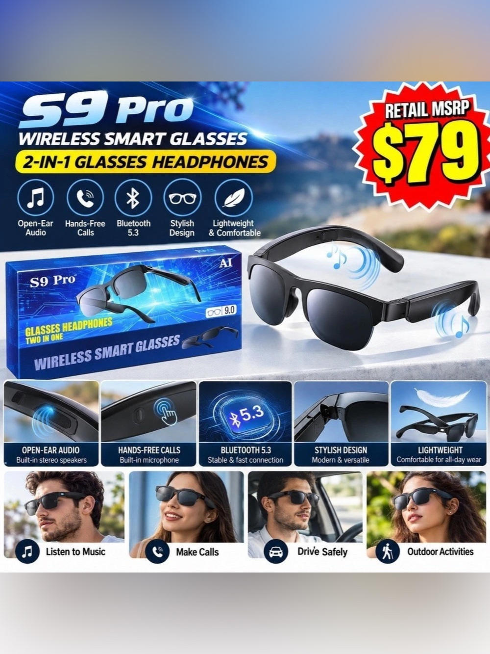 S9 PRO TRANSLATING GLASSES